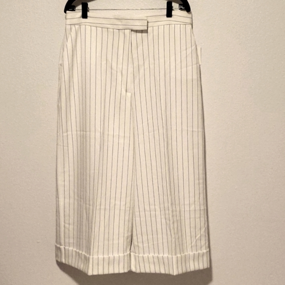 Anne Klein Cropped Striped Pants Size